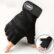 1 Pair of Unisex Half-Finger Fitness Gloves - Black Polyester Sports Gloves with Wrist Support, Suitable for Outdoor Activities and Gym Workouts, Adjustable Fitness Gloves, Gym Accessories, Multiple Sizes Available