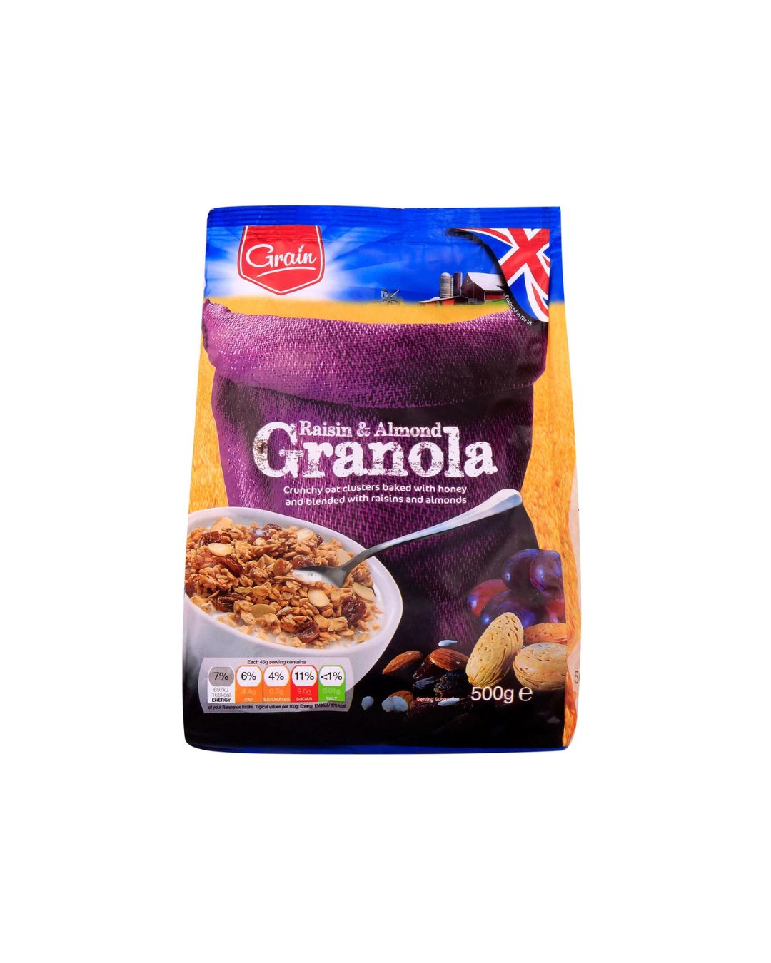 Grain Raisin & Almond Granola 500g