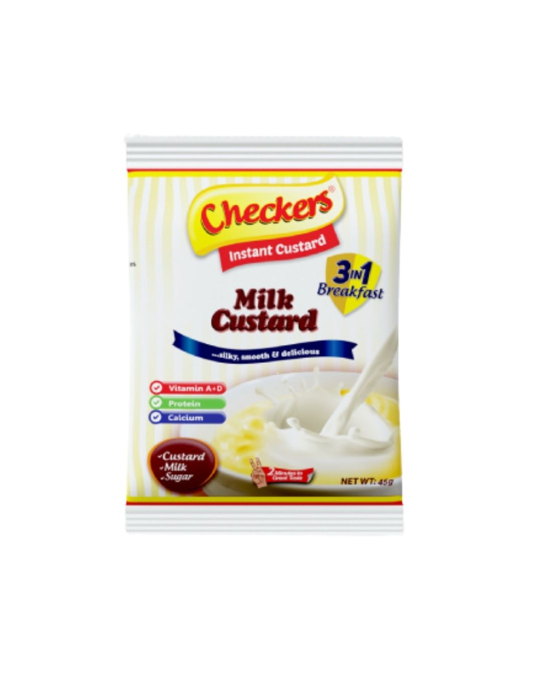 Checkers Instant Custard 3In1 Roll 45g
