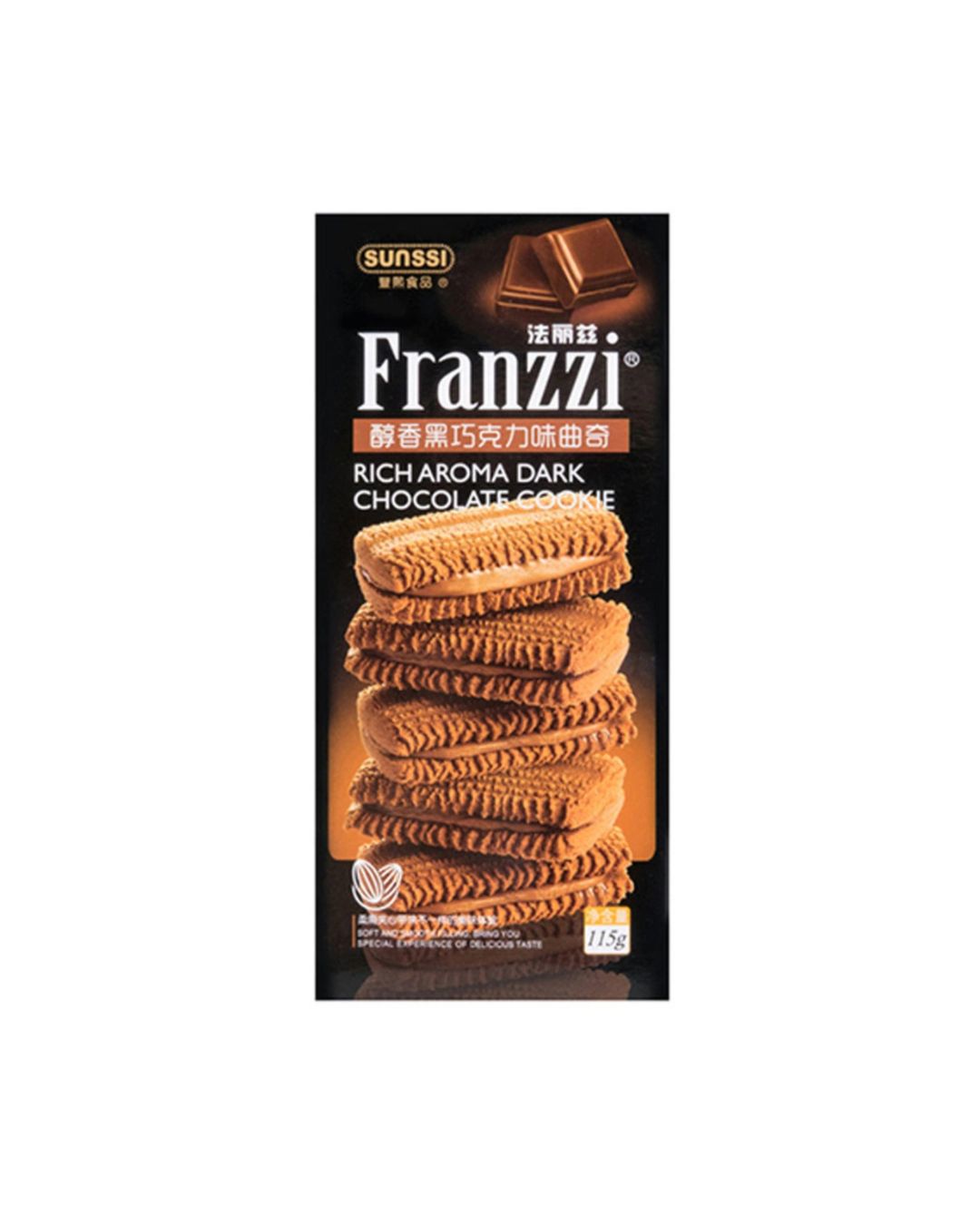 Franzzi Dark Chocolate Flavor Cookie 115g