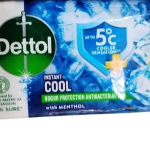 Dettol Instant Cool Antibacterial Bar Soap 160g Pack (4pcs)