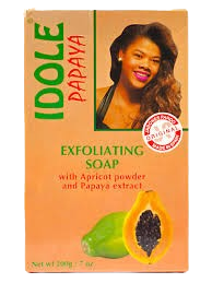 Idole Papaya Lightening Exfoliating Soap 200g