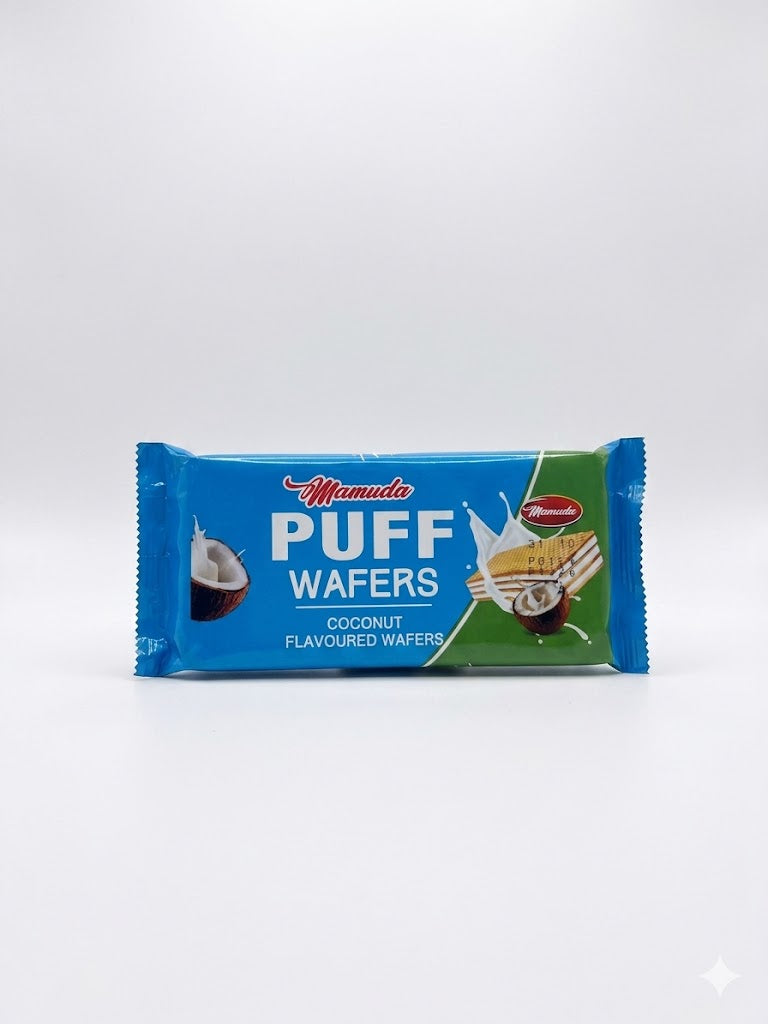 Mamuda Puff Wafers Coconut 100g
