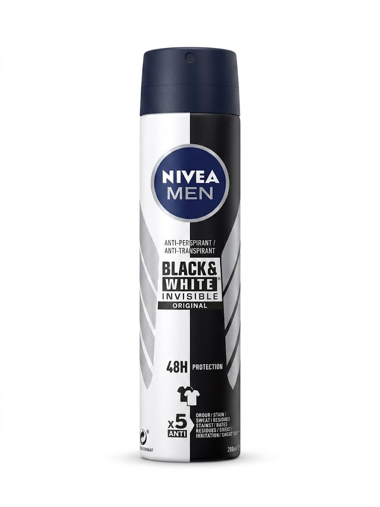 Nivea Men Black & White (Invisible Original) Body Spray 200ml