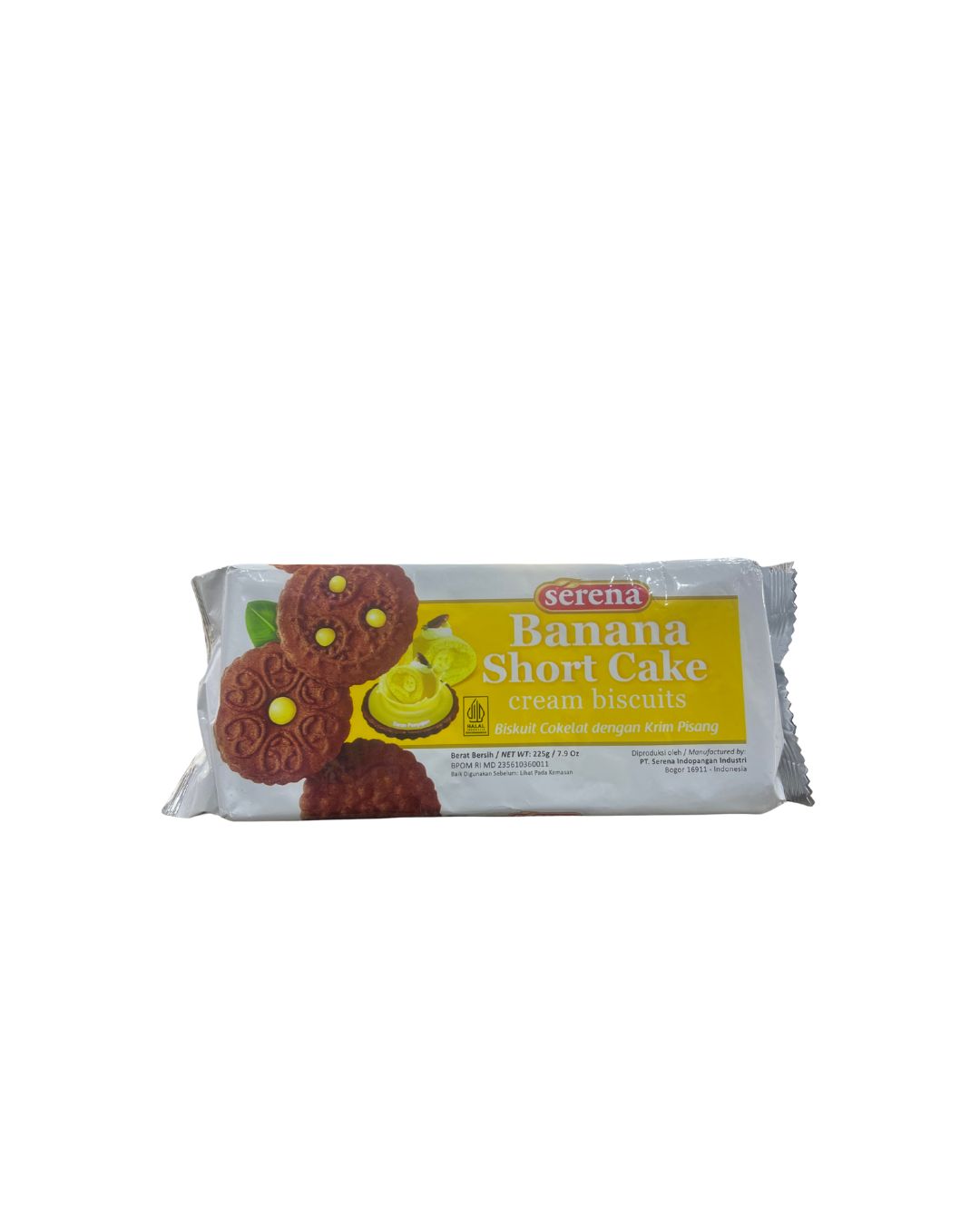 Serena Banana Short Cake Cream Biscuits 225g