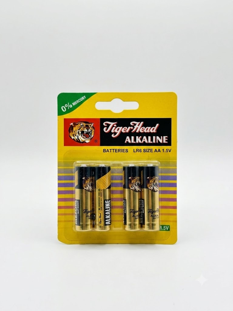 Tiger Head Alkaline AA 1.5V (pack of 4)