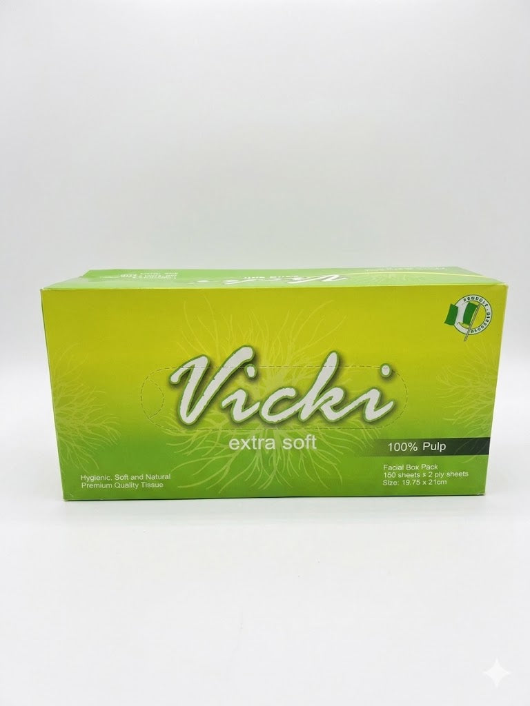 Vicki Extra Soft Premium Tissue Box 19.75 x 21cm