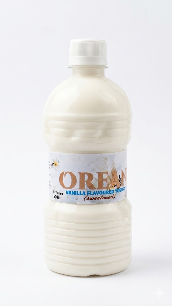 Orean Vanilla Flavoured Yoghurt 500ml