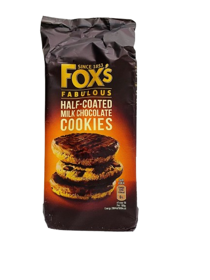 Fox’s Half-Coated Milk Chocolate Cookies 180g