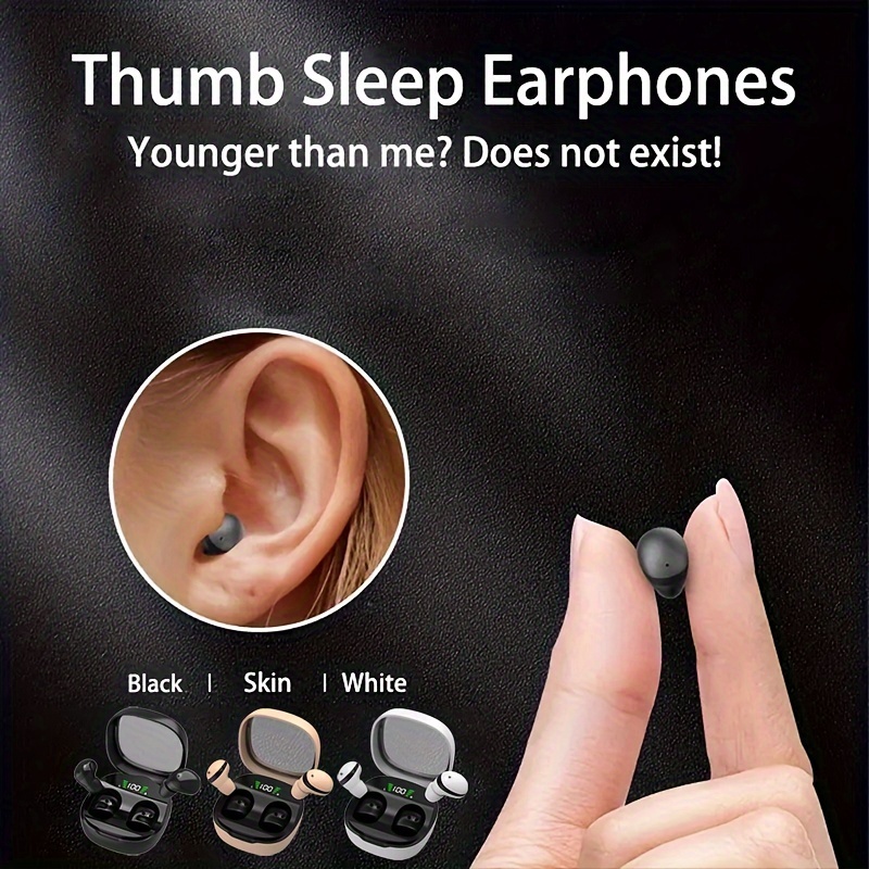 Invisible Earbuds, the Smallest Mini Earphones, No Flashlight Needed, Wireless Mini Sleep Earbuds, Fits Small Ears, Super Cute Girlfriend Gift