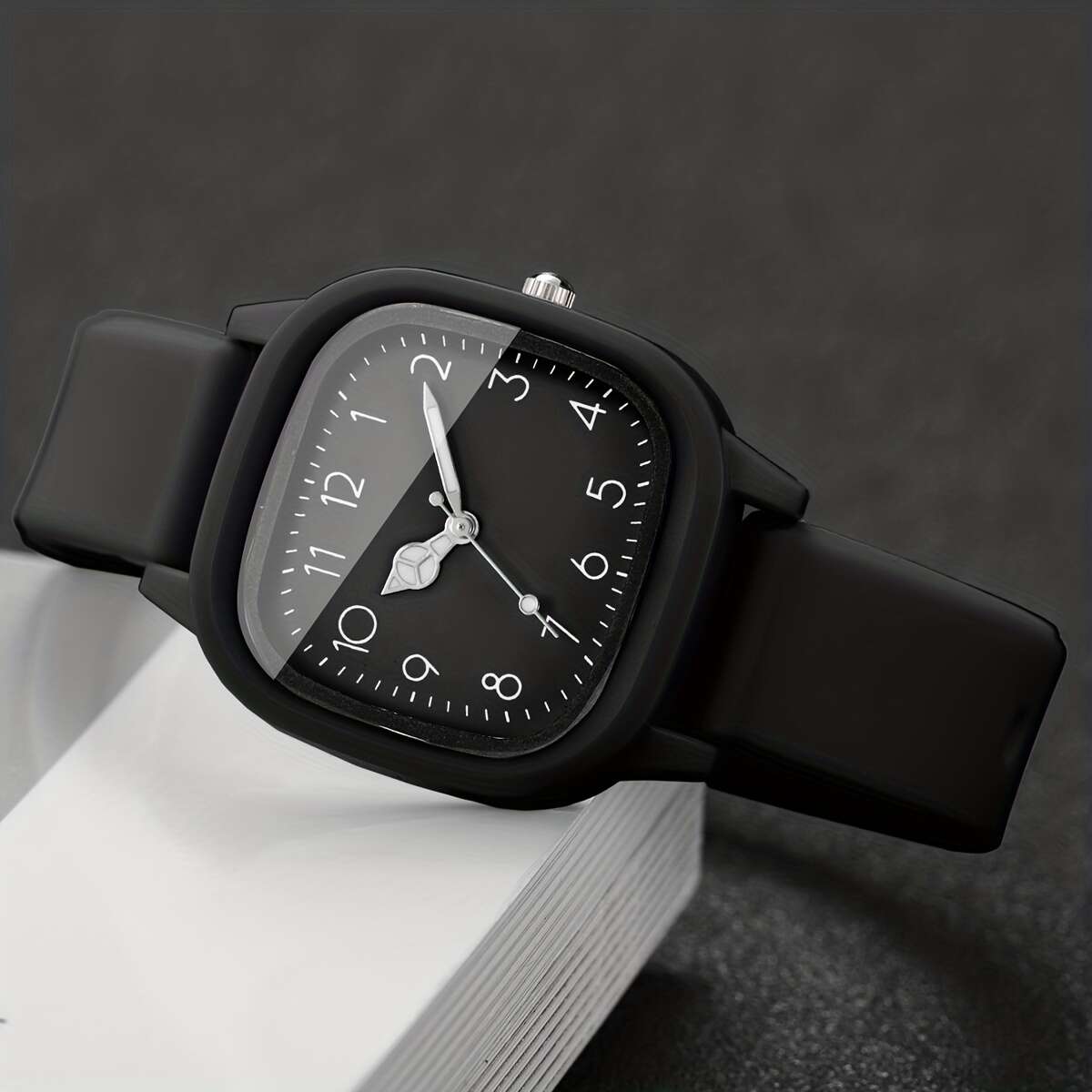 Ladies' Gift Watch, Elegant Casual Digital Scale Dial, Korean-Style Ins Vintage Quartz Wristwatch + Heart Bracelet, 2pcs/set, Watch Box Not Included - Image 9