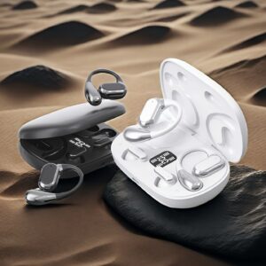 New Senyang 2026 New Design TWO-IN-ONE True Wireless In-ear and NONE-IN-EAR TWS Couples Fasion Daul Headset Mini Couples Earbuds Music Earplug HIFI Bass Stereo HD Calling Earphones for Android for iPhone Cellphone,for Halloween Gift